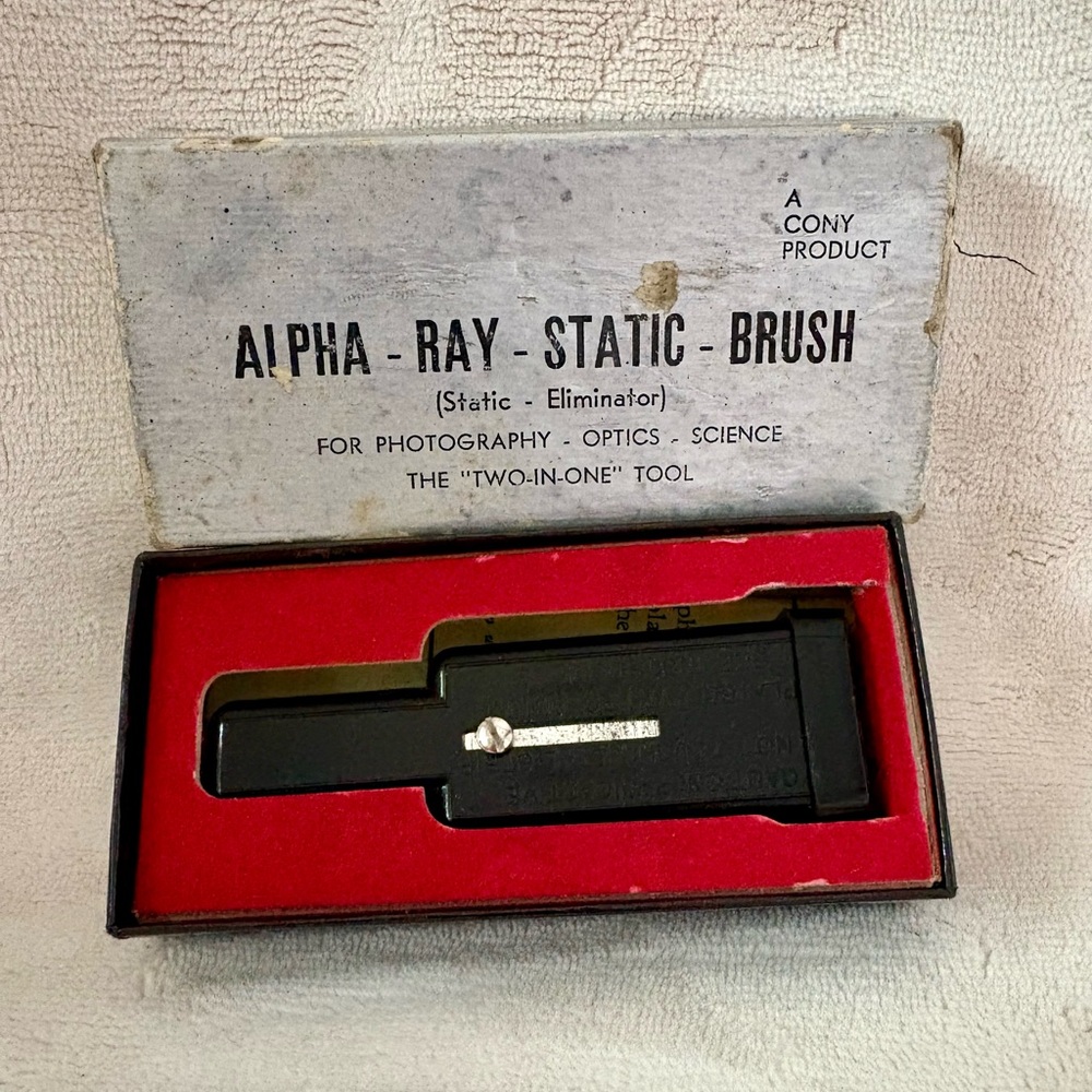 Antique Alpha Ray Static Brush (static eliminator)